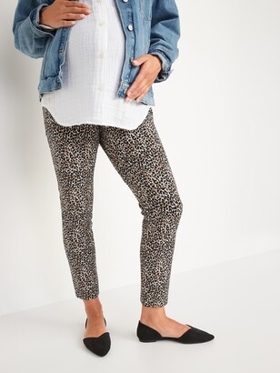 Old Navy Maternity Full Panel Pixie Printed Ankle Pants