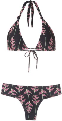 BRIGITTE Floral Print Triangle Bikini