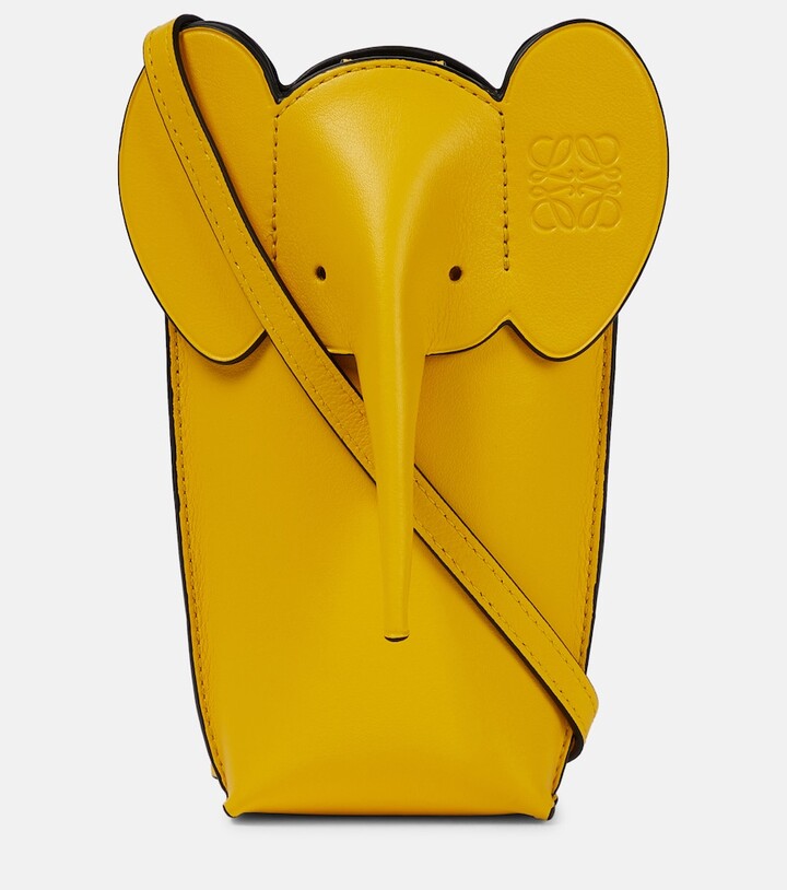 Loewe Elephant Pocket leather shoulder bag - ShopStyle