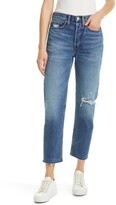 Thumbnail for your product : RE/DONE '70s High Waist Crop Stovepipe Jeans