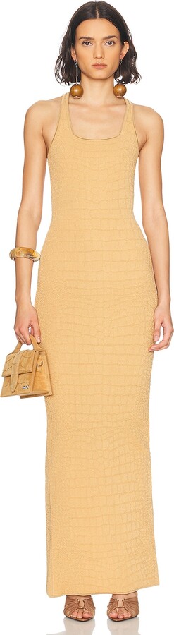 JACQUEMUS La Robe Scala in Tan