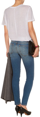 Current/Elliott Cropped Mid-rise Skinny Jeans