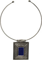 Thumbnail for your product : Pamela Love Lateres Silver and Lapis Choker