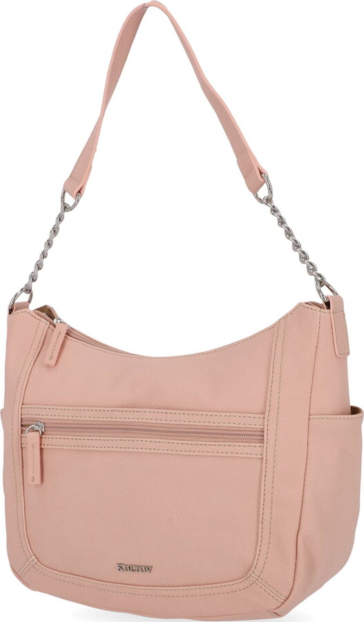Koltov Vegan Leather Violet Hobo, Desert Rose