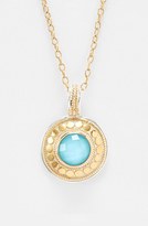 Thumbnail for your product : Anna Beck 'Gili' Turquoise Disc Pendant Necklace