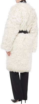 Just Cavalli Belted Shearling Coat