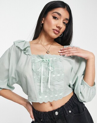 square neck top asos