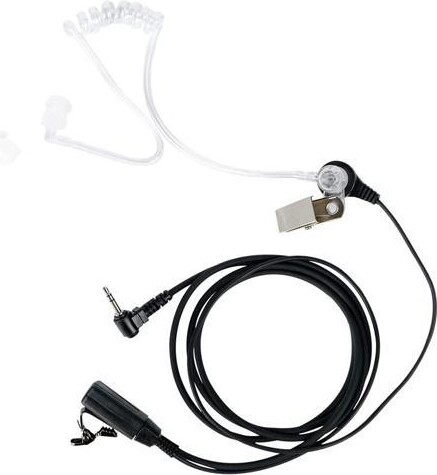 XQF 1 Pin 2.5MM Covert Acoustic Tube Earpiece Headset with PTT Mic for Motorola Talkabout MH230R T200 T260 T460 T600 MR350R MT350R MS350R MD200TPR...
