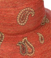 Thumbnail for your product : Etro Paisley raffia hat