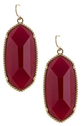 GlitZ Finery ACRYLIC FACETED FRAMED ACCENT DANGLE EARRING