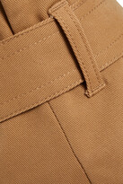 Thumbnail for your product : Maje Ipure Belted Cotton-blend Twill Shorts