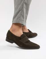 Thumbnail for your product : Zign Shoes penny loafers in brown suede