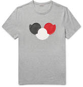 Thumbnail for your product : Moncler AppliquÃ©d MÃ©lange Cotton-Jersey T-Shirt