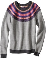 Thumbnail for your product : Mossimo Juniors Fairisle Pullover Sweater - Assorted Colors