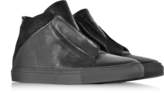 Thumbnail for your product : Ylati Nerone Black Perforated Leather and Suede High Top Men's Sneakers