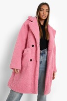 Thumbnail for your product : boohoo Teddy Faux Fur Double Breasted Coat