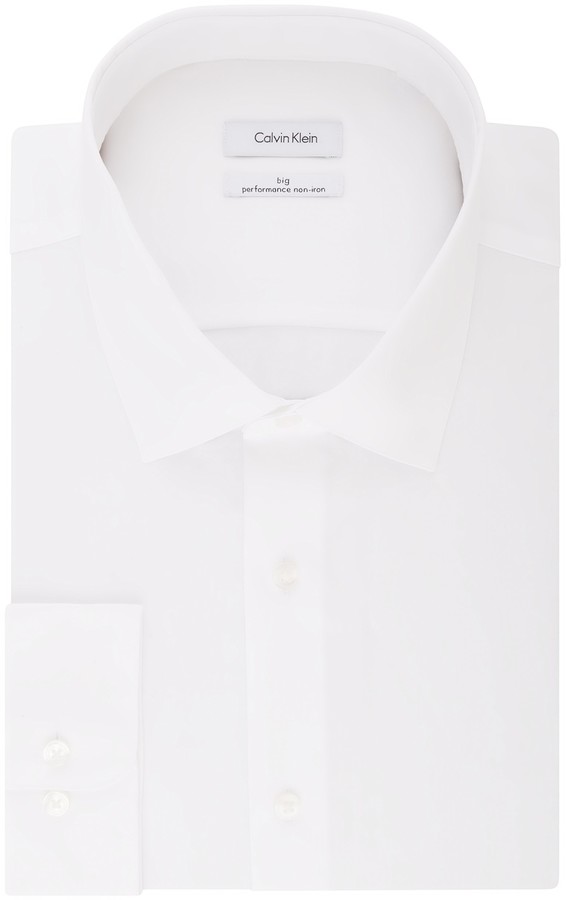 Calvin Klein White Men's Dress Shirts | Shop the world's largest 