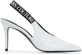 Thumbnail for your product : Versace Jeans Couture Logo Strap Slingback Pumps