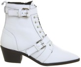Thumbnail for your product : Office Ambassador Lace Up Boots Off White Leather