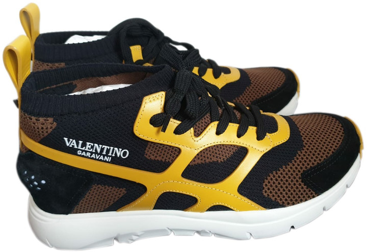 valentino trainers yellow