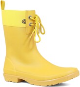 mustard rain boots