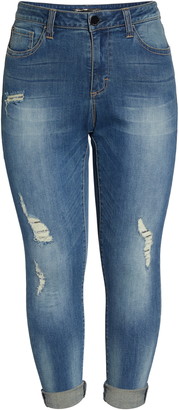 Seven7 Ripped & Embellished Skinny Jeans