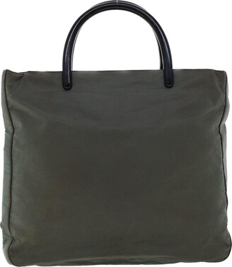 Prada Pre-owned Women's Synthetic Fibers Shoulder Bag - Beige - One Size