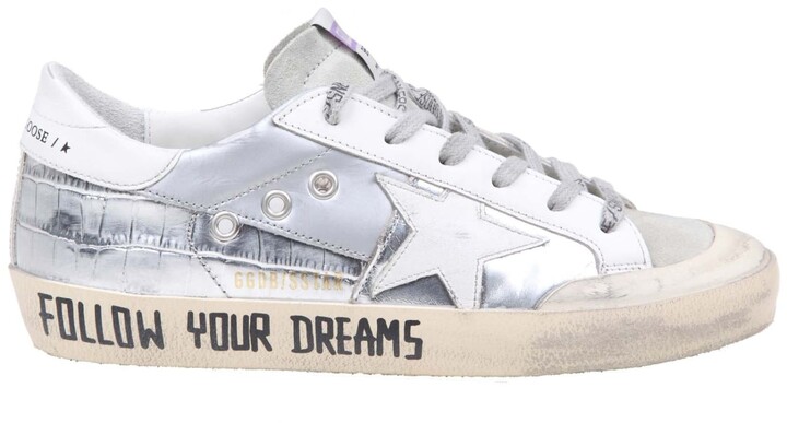 Golden Goose Superstar Sneakers In Laminated Leather - ShopStyle