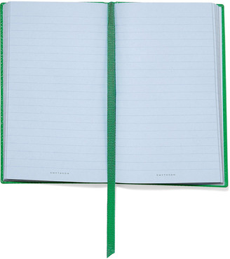 Smythson Panama Consistently Inconsistent Textured-leather Notebook