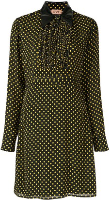 No.21 polka dot shirt dress