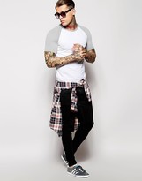 Thumbnail for your product : ASOS T-Shirt With Contrast Raglan Sleeves