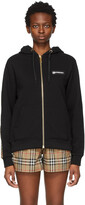 Thumbnail for your product : Burberry Black Oversized Aubree Zip-Up Hoodie