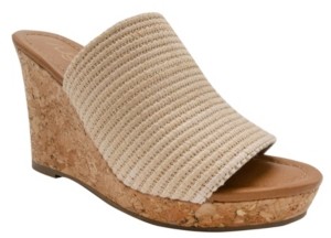 Sugar Women's Haruki Raffia Platform Wedge Slides Women's Shoes - ShopStyle