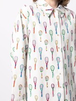 Thumbnail for your product : Mira Mikati Racket print oversized shirt