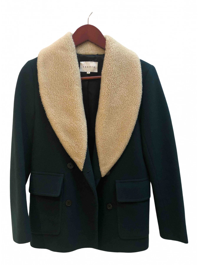 sandro green jacket