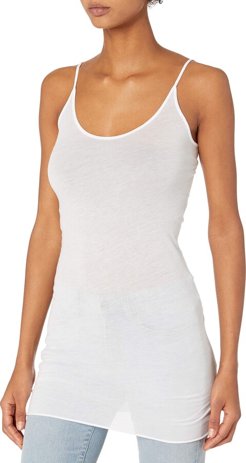 NWT Body Wrappers T7000 White silver tunic top camisole sequin inset ladies szs 