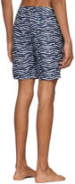 Thumbnail for your product : Onia Navy and White Calder Swim Shorts