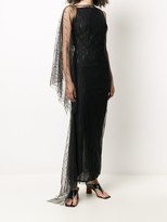 Thumbnail for your product : Gianfranco Ferré Pre-Owned 1990s Embroidered Tulle Evening Dress