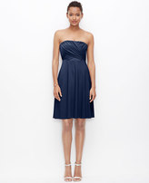 Thumbnail for your product : Ann Taylor Petite Jersey Shirred Strapless Dress