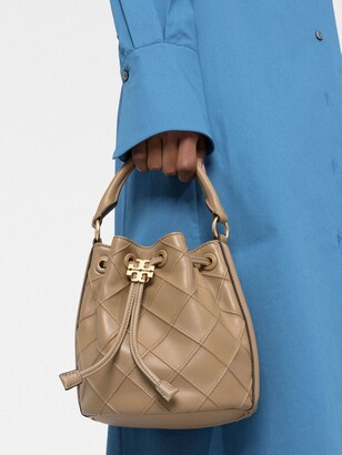 Tory Burch Fleming Soft Bucket Bag (Pebblestone) Handbags - ShopStyle