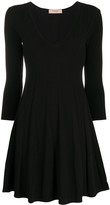 Thumbnail for your product : Twin-Set Pleated Fine Knit Dress