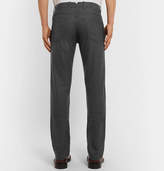 Thumbnail for your product : Canali Virgin Wool-flannel Trousers - Dark gray