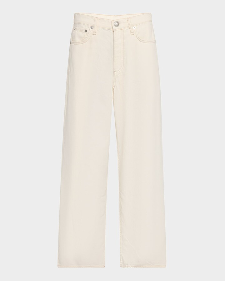 Rag & Bone Featherweight Andi High-Rise Wide-Leg Jeans
