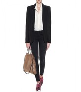 Thumbnail for your product : Stella McCartney Estelle Two-tone silk blouse