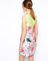Thumbnail for your product : Warehouse Fluro Print Jacquard Dress
