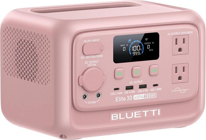 BLUETTI 600W Continuous/1500W Peak Output 288Wh Portable Power Station, Push Button Start Battery Solar Generator for Campsite