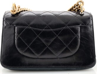 Chanel Paris-Cosmopolite Straight Lined Flap Bag Quilted Aged Calfskin Mini  - ShopStyle