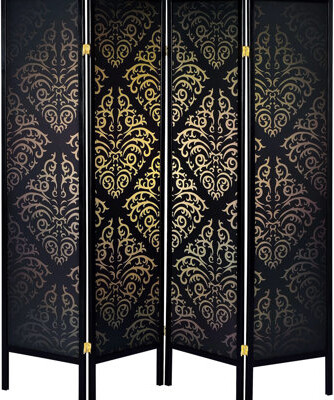 huibaoxiang Black 4 Privacy - Traditional Style With Alluring  72.07In High Screen For Partition Charming