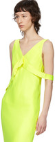 Thumbnail for your product : Helmut Lang Yellow Double Satin Sash Dress