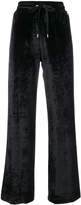 Thumbnail for your product : Twin-Set velvet drawstring trousers
